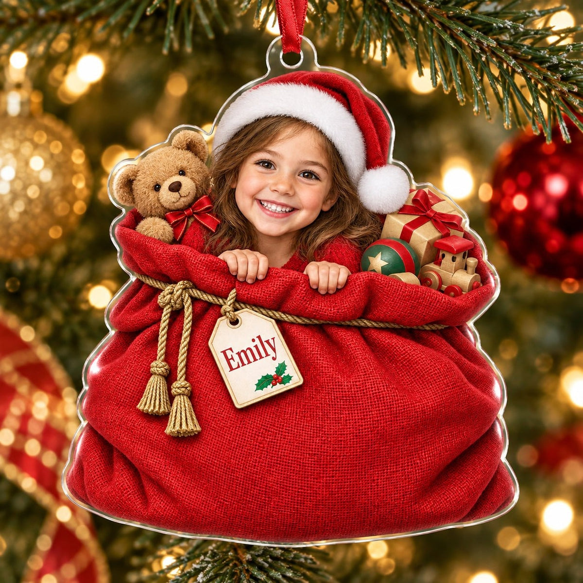 Personalized Christmas Gift Sack Ornament - image 5 | Jolliboo