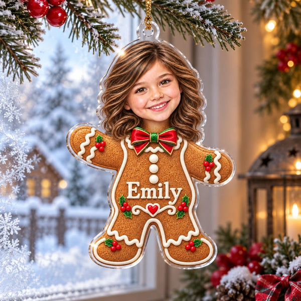 Personalized Christmas Gingerbread Kid Ornament - image 1 | Jolliboo