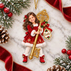 Personalized Christmas Magic Key Kid Ornament - image 3 | Jolliboo