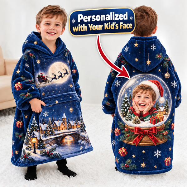 Personalized Christmas Night Blanket Hoodie - featured hero image 6 | Personalized blanket hoodie for kids by Jolliboo