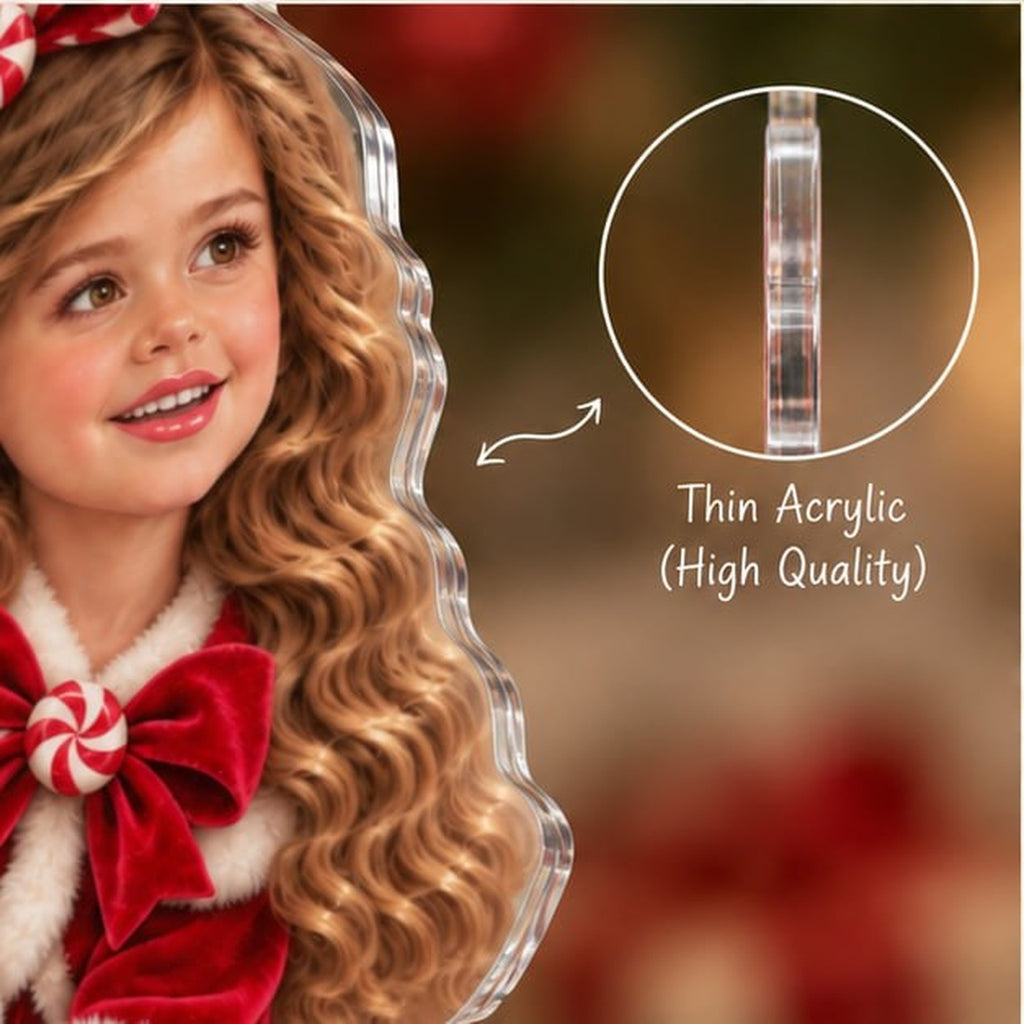 Personalized Christmas Peppermint Girl Ornament - image 4 | Jolliboo