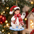 Personalized Christmas Polar Bear Girl Ornament - image 1 | Jolliboo