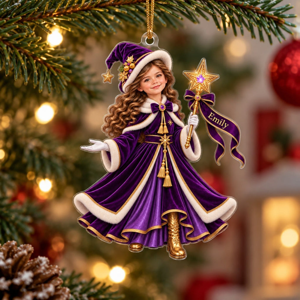 Personalized Christmas Princess Ornament - image 2 | Jolliboo