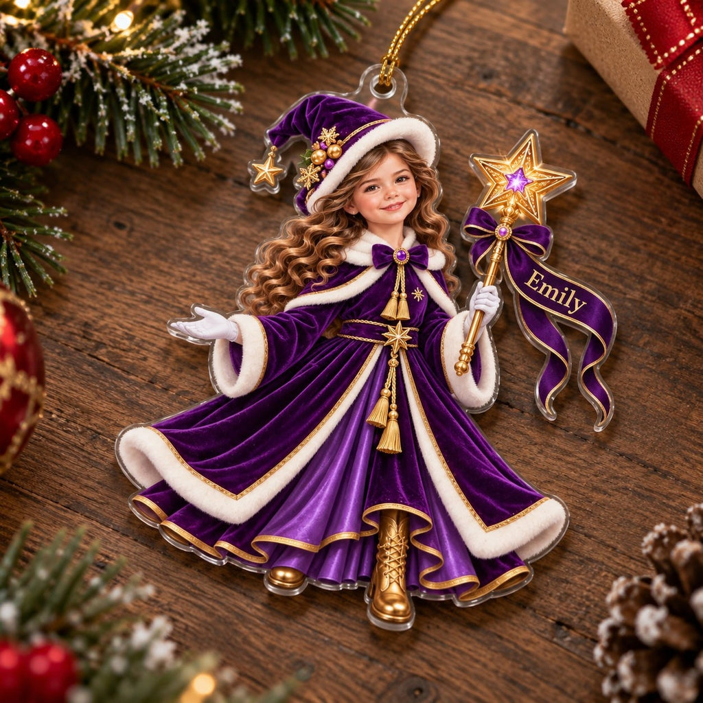 Personalized Christmas Princess Ornament - image 3 | Jolliboo