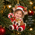 Personalized Christmas Reindeer Girl Ornament - image 2 | Jolliboo