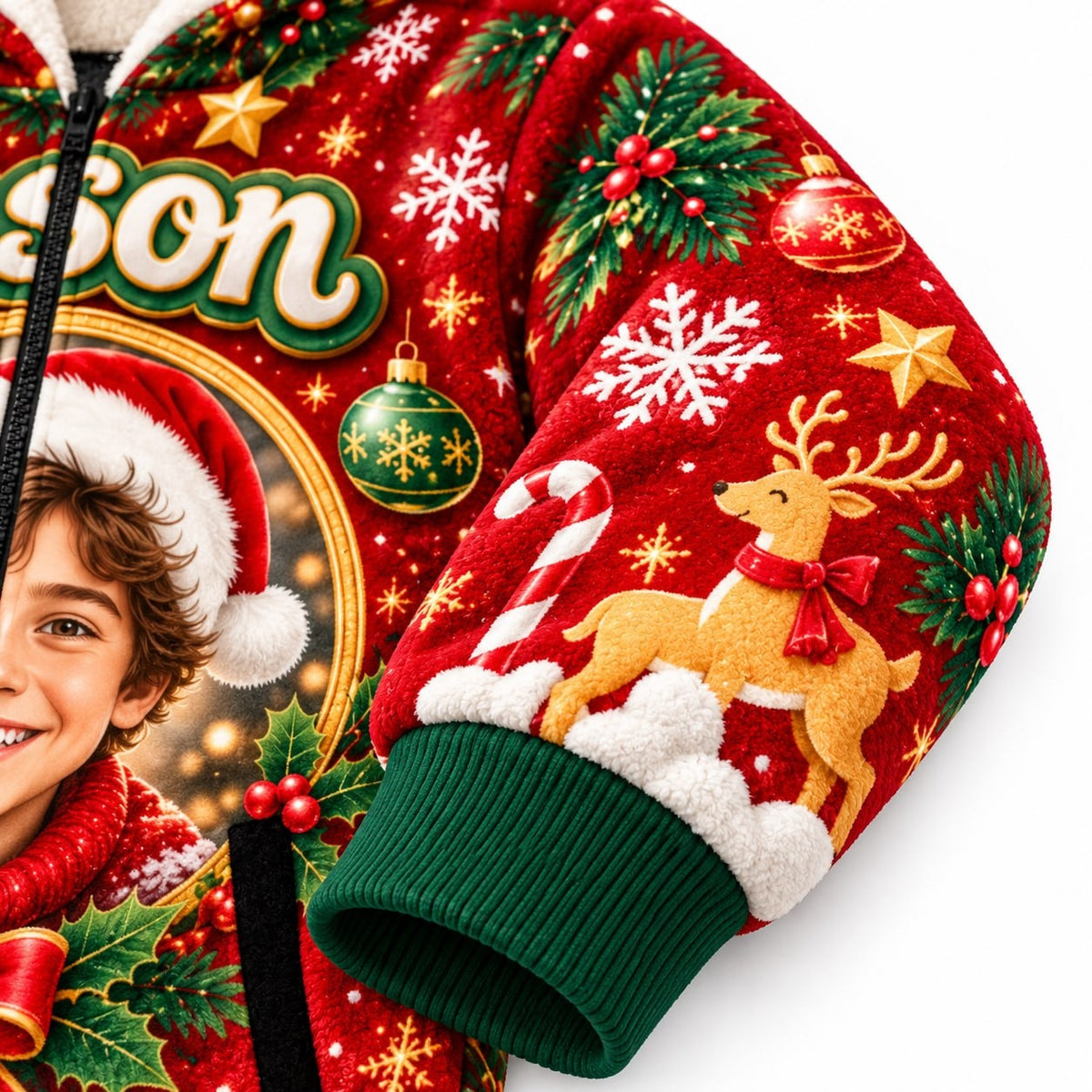 Personalized Christmas Reindeer Pyjama Suit - image 3 | Jolliboo