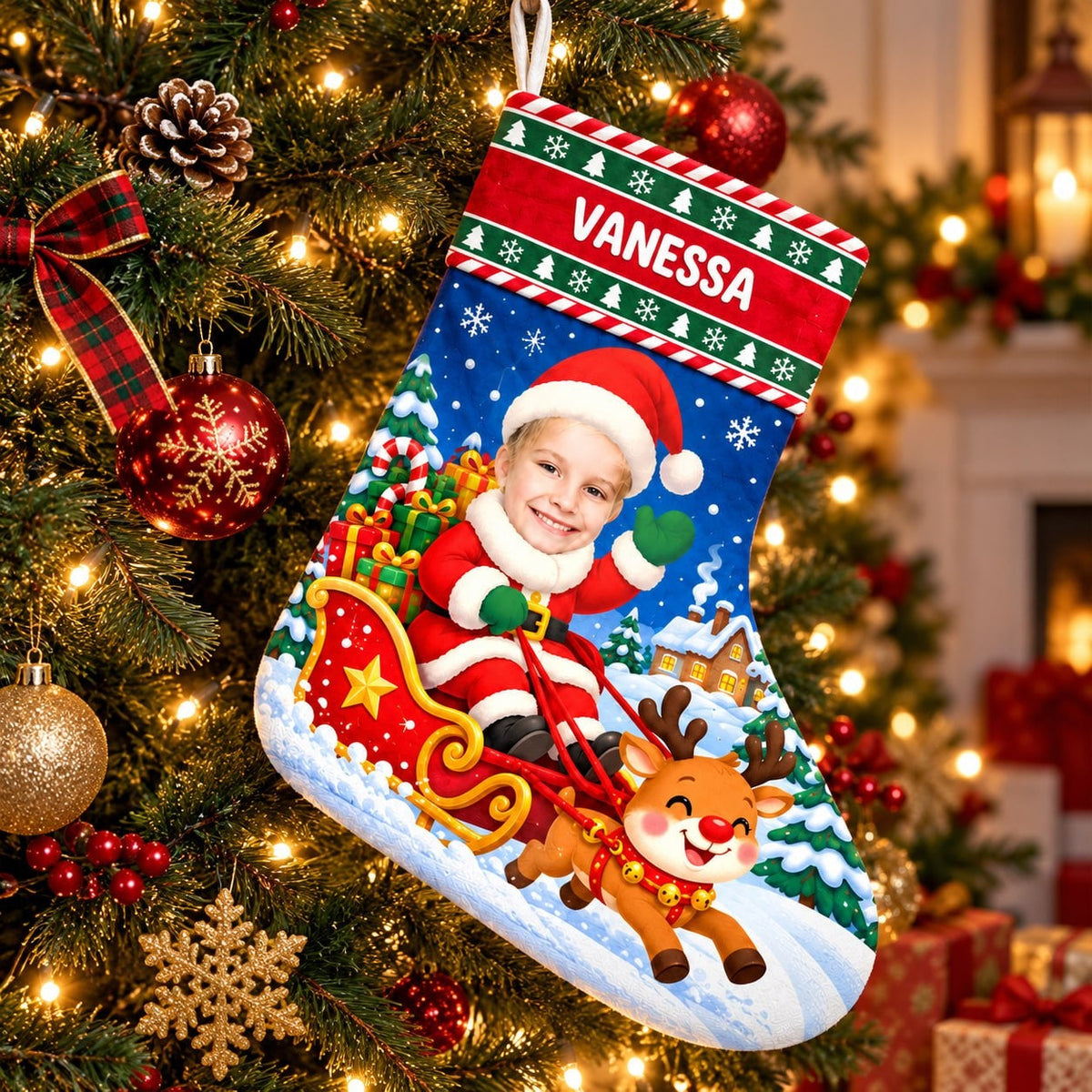 Personalized Christmas Stocking - image 3 | Jolliboo