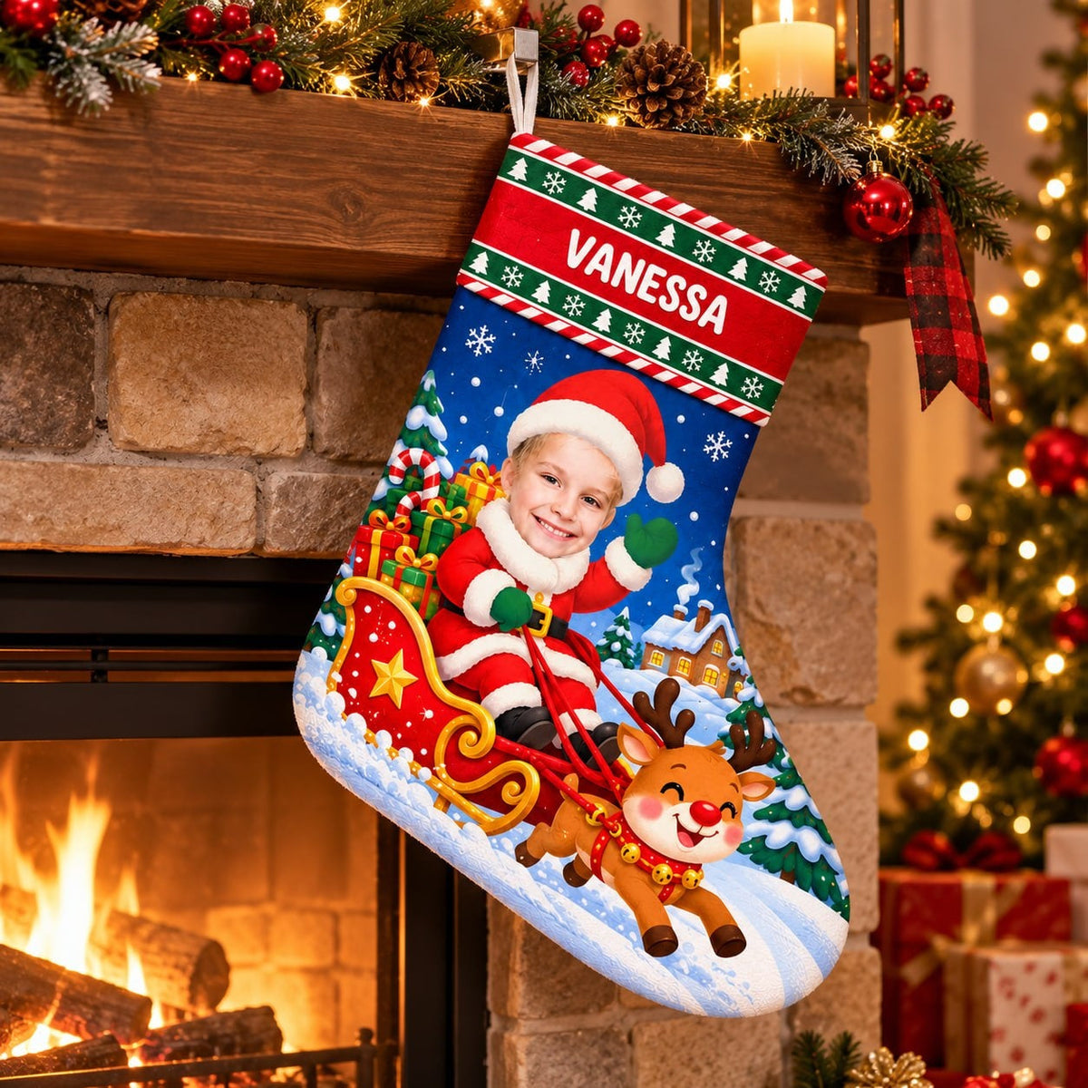 Personalized Christmas Stocking - image 4 | Jolliboo