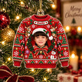 Personalized Christmas Sweater Photo Ornament - image 1 | Jolliboo