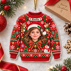 Personalized Christmas Sweater Photo Ornament - image 2 | Jolliboo