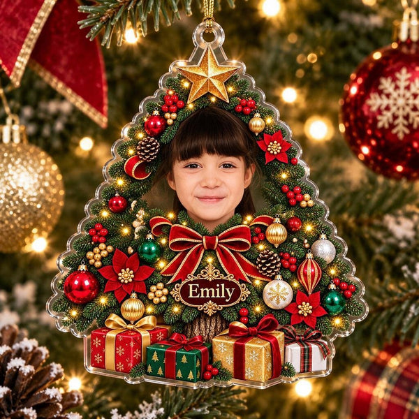 Personalized Christmas Tree Photo Ornament - image 1 | Jolliboo