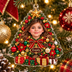 Personalized Christmas Tree Photo Ornament - image 2 | Jolliboo