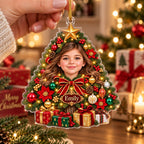 Personalized Christmas Tree Photo Ornament - image 5 | Jolliboo
