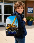 Personalized Construction Crane Truck Backpack - personalized product image 1 | Jolliboo