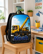 Personalized Construction Crane Truck Backpack - personalized product image 2 | Jolliboo