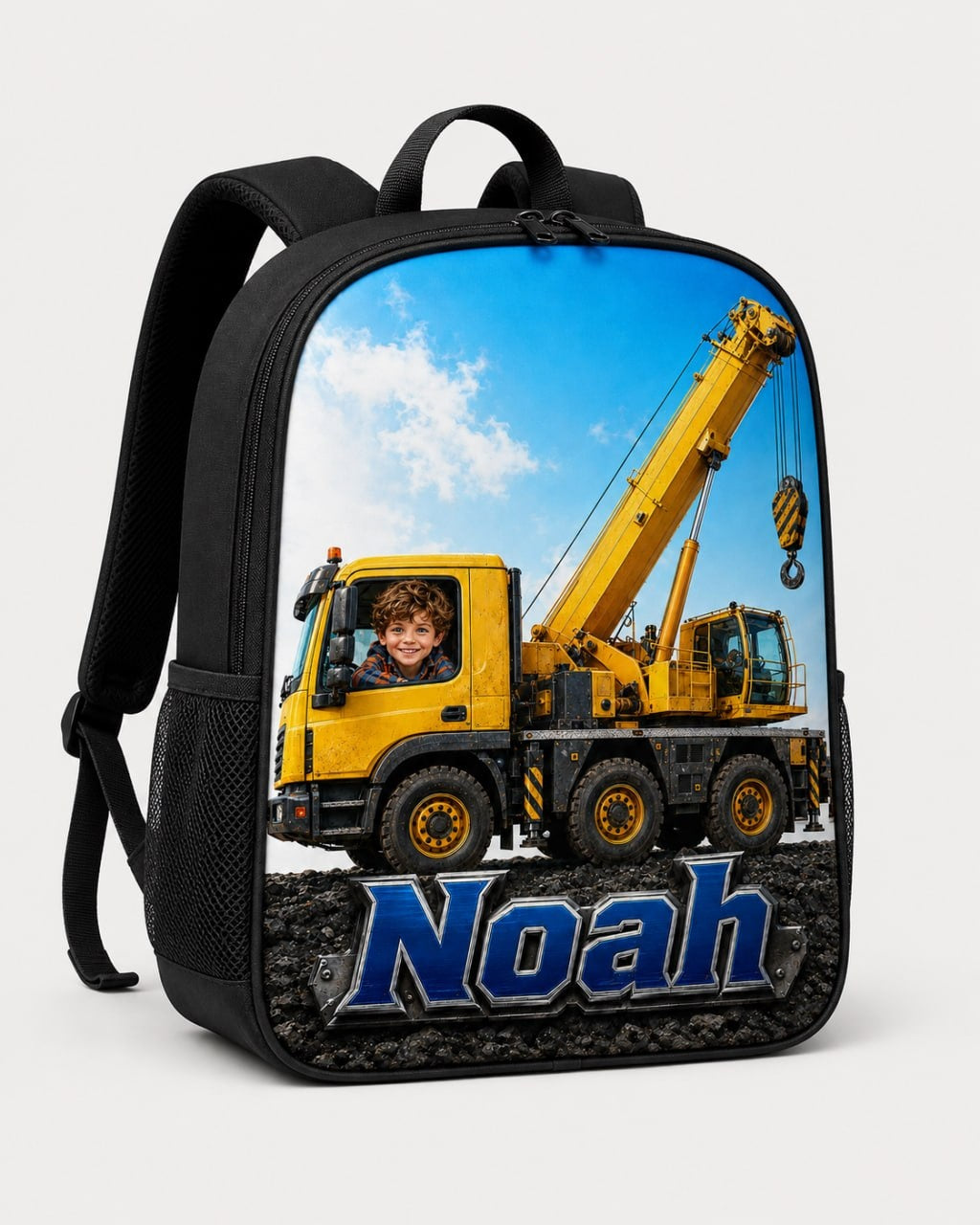 Personalized Construction Crane Truck Backpack - personalized product image 4 | Jolliboo