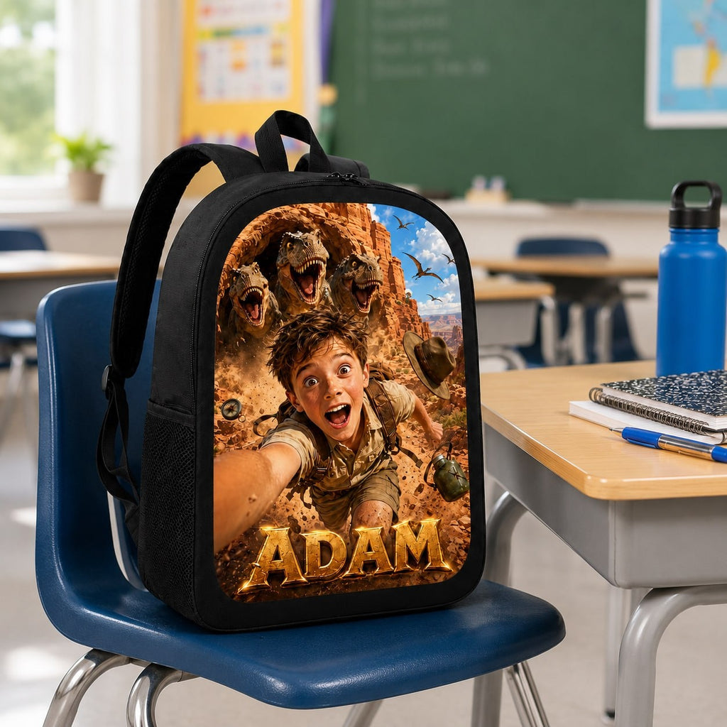 Personalized Dinosaur Explorer Backpack - image 2 | Jolliboo