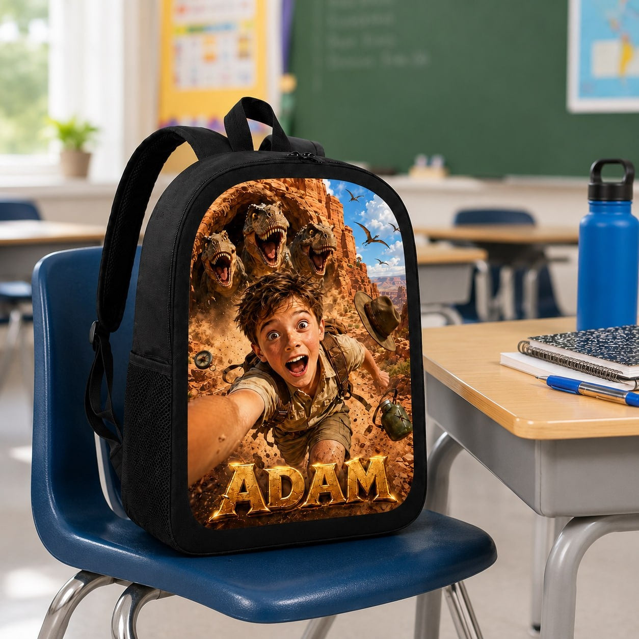Personalized Dinosaur Explorer Backpack - image 2 | Jolliboo