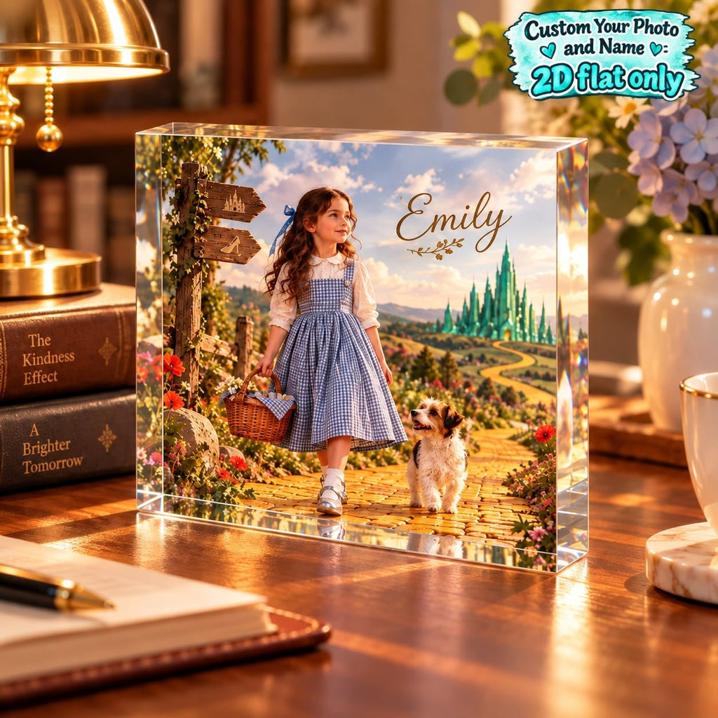 Personalized Emerald Road Acrylic Block - image 6 | Jolliboo
