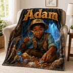 Personalized Explorer Boy Blanket - image 3 | Jolliboo