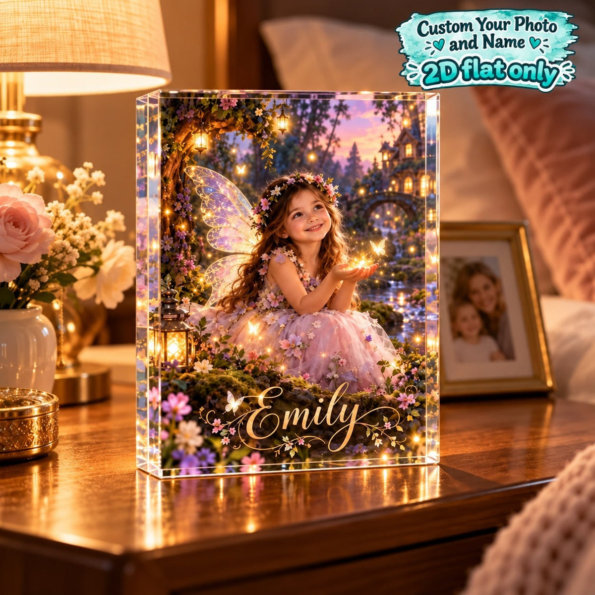 Personalized Fairy Garden Acrylic Block - image 6 | Jolliboo