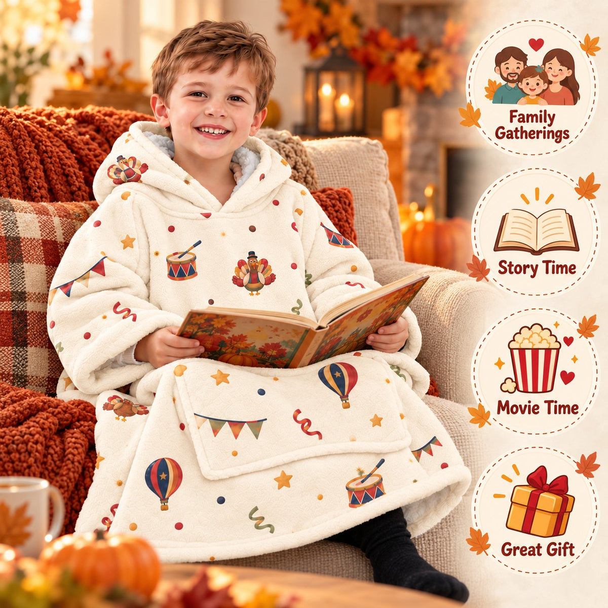 Personalized Favorite Parade Star Blanket Hoodie - product gallery image 66 | Personalized blanket hoodie for kids by Jolliboo