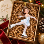 Personalized Figure Skating Girl Christmas Ornament - image 2 | Jolliboo