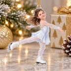 Personalized Figure Skating Girl Christmas Ornament - image 4 | Jolliboo