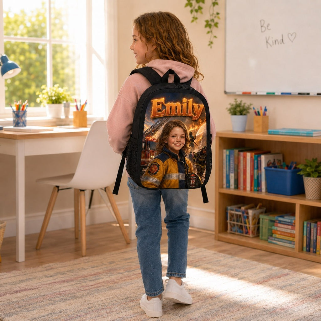 Personalized Firefighter Backpack - image 2 | Jolliboo