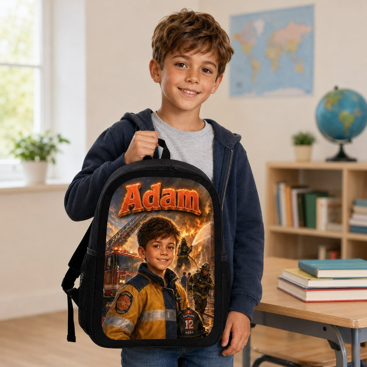 Personalized Firefighter Backpack - image 4 | Jolliboo