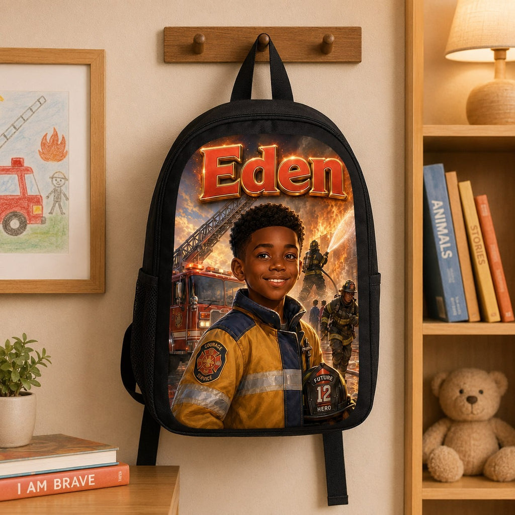 Personalized Firefighter Backpack - image 5 | Jolliboo