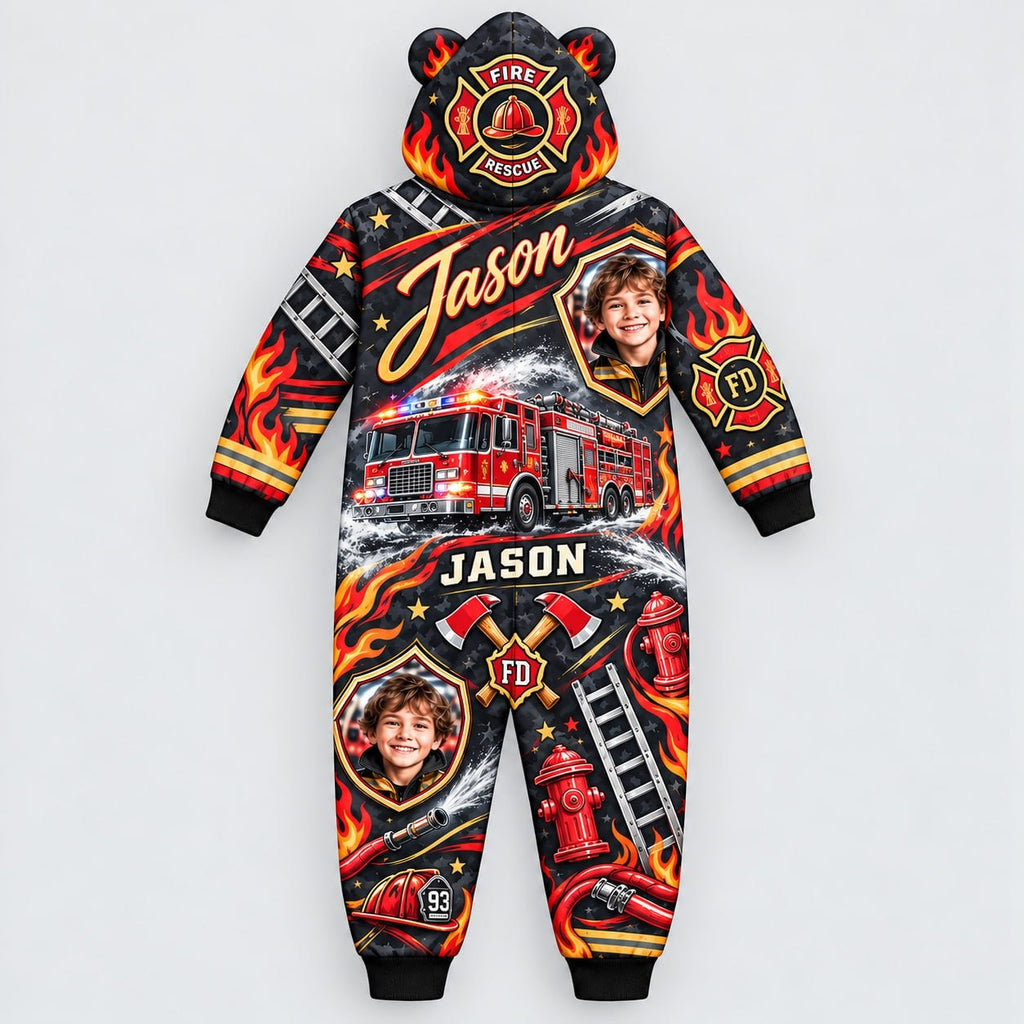 Personalized Firefighter Rescue Pyjama Suit - image 4 | Jolliboo