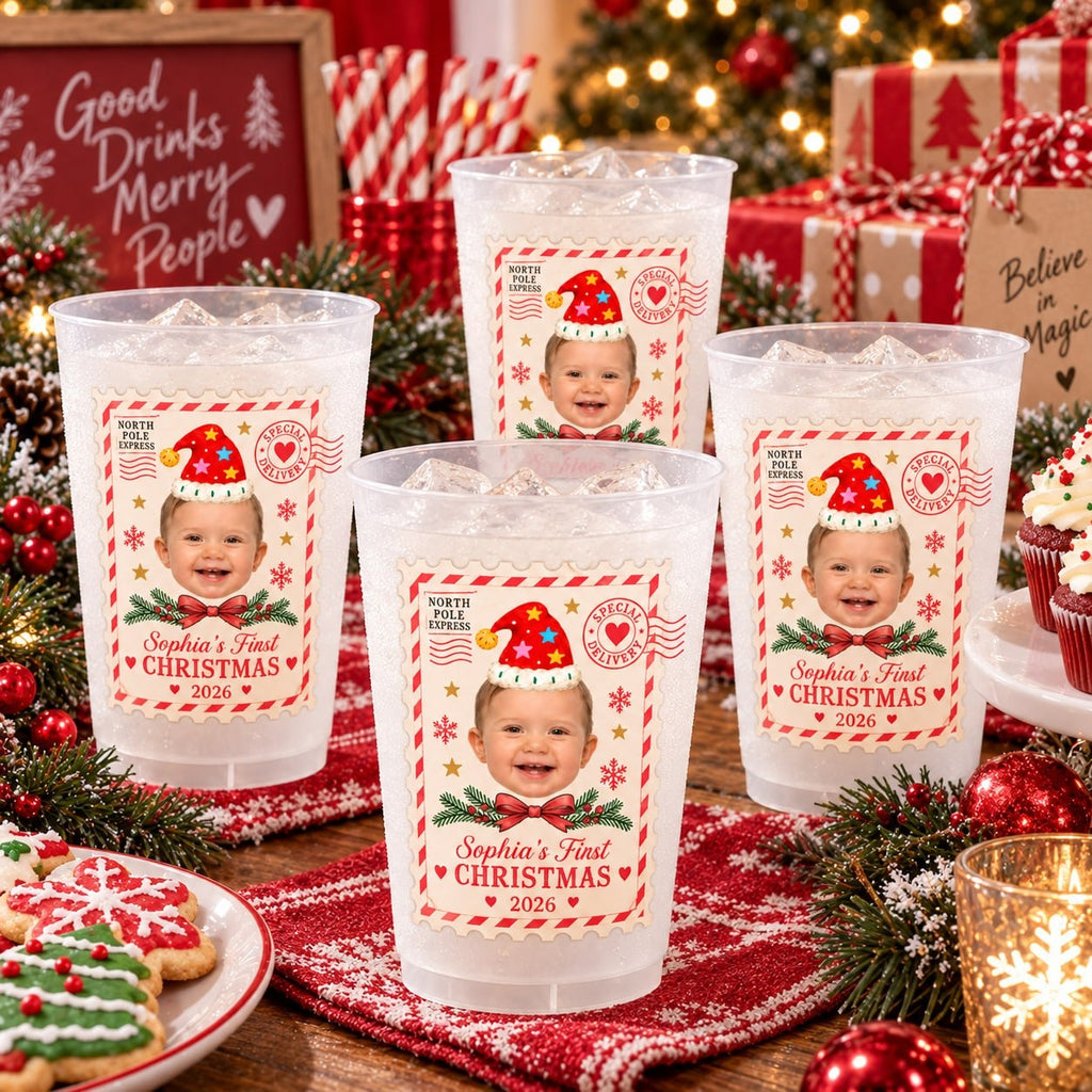 Personalized First Christmas Photo Cup - image 2 | Jolliboo