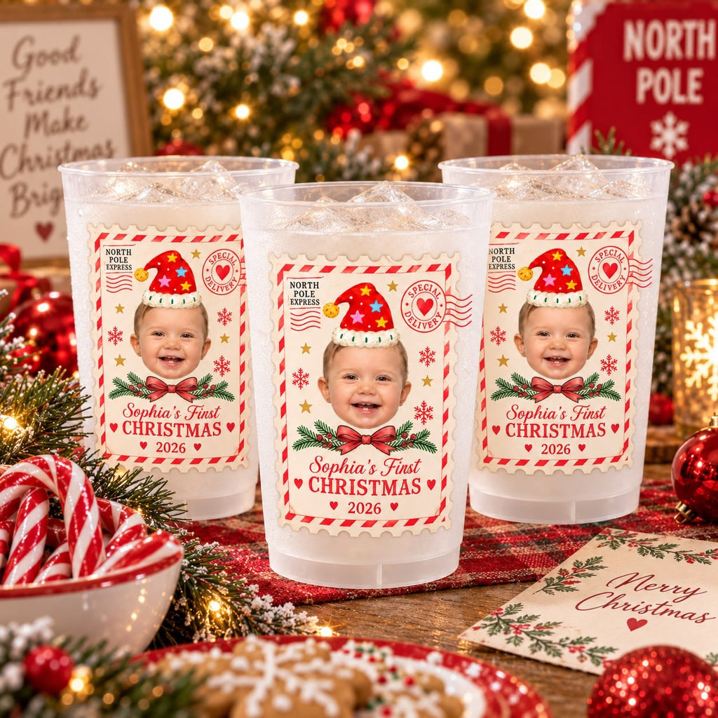 Personalized First Christmas Photo Cup - image 5 | Jolliboo