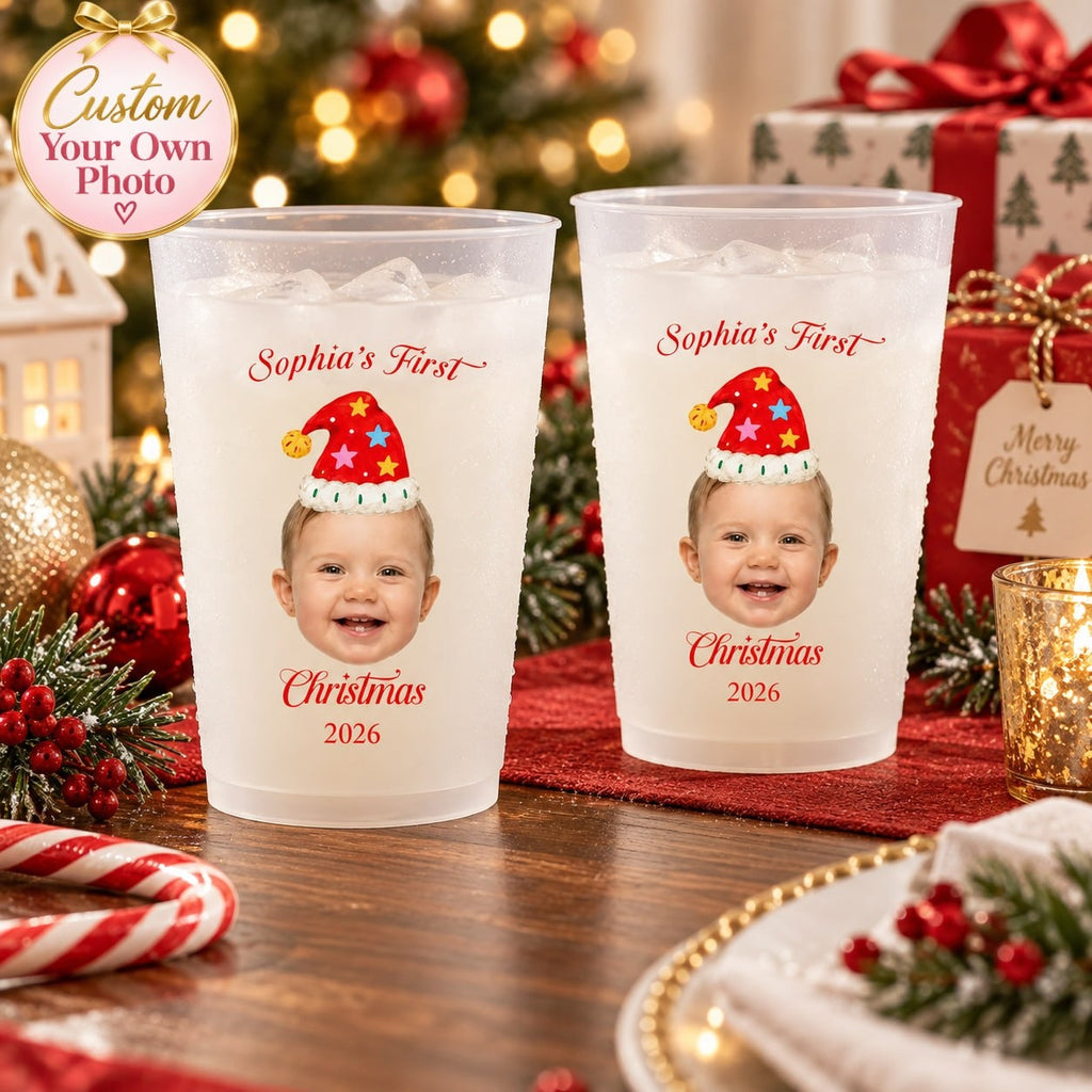 Personalized First Christmas Photo Cup - image 1 | Jolliboo