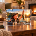 Personalized Fishing Catch Acrylic Block - image 2 | Jolliboo