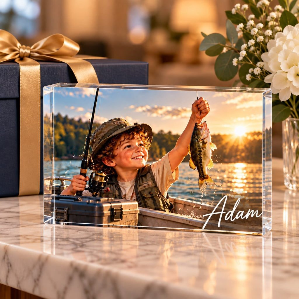 Personalized Fishing Catch Acrylic Block - image 3 | Jolliboo