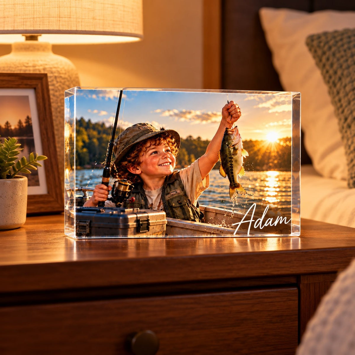 Personalized Fishing Catch Acrylic Block - image 4 | Jolliboo