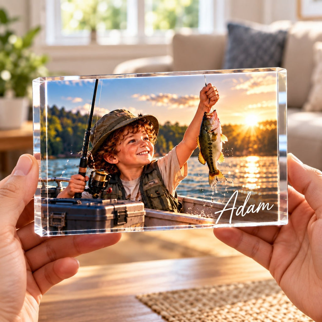 Personalized Fishing Catch Acrylic Block - image 5 | Jolliboo