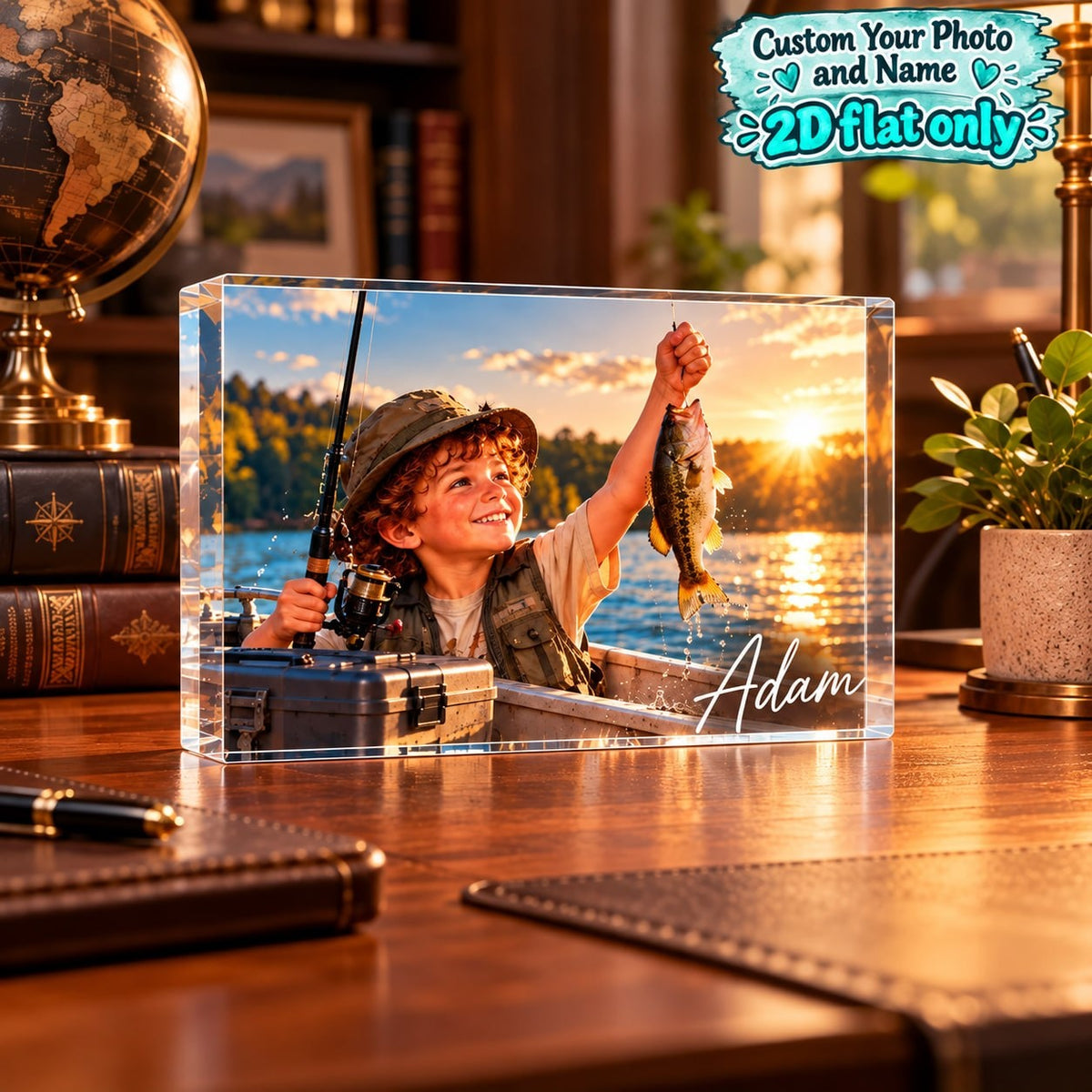 Personalized Fishing Catch Acrylic Block - image 6 | Jolliboo