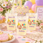 Personalized Frosted First Birthday Cup - image 3 | Jolliboo