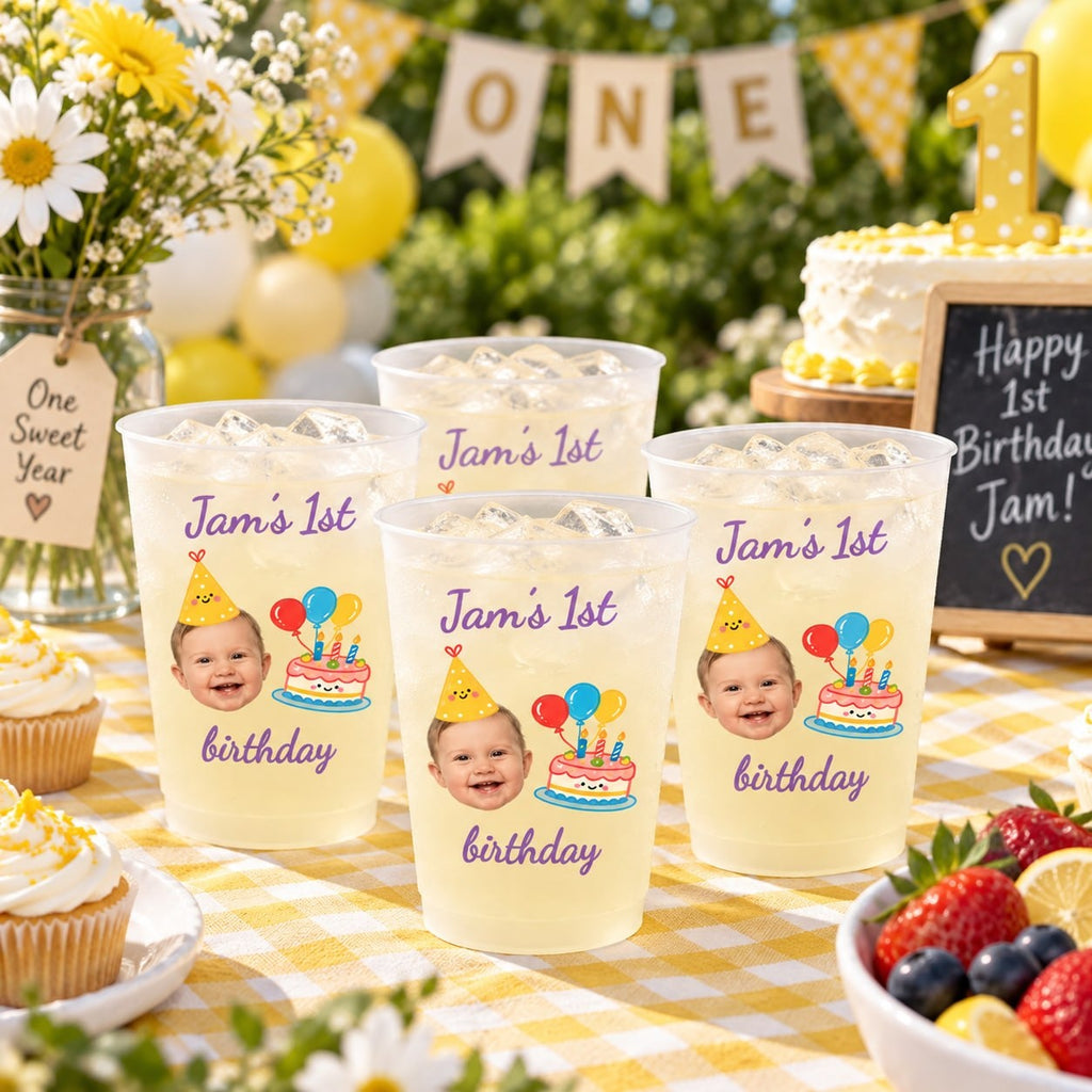 Personalized Frosted First Birthday Cup - image 4 | Jolliboo