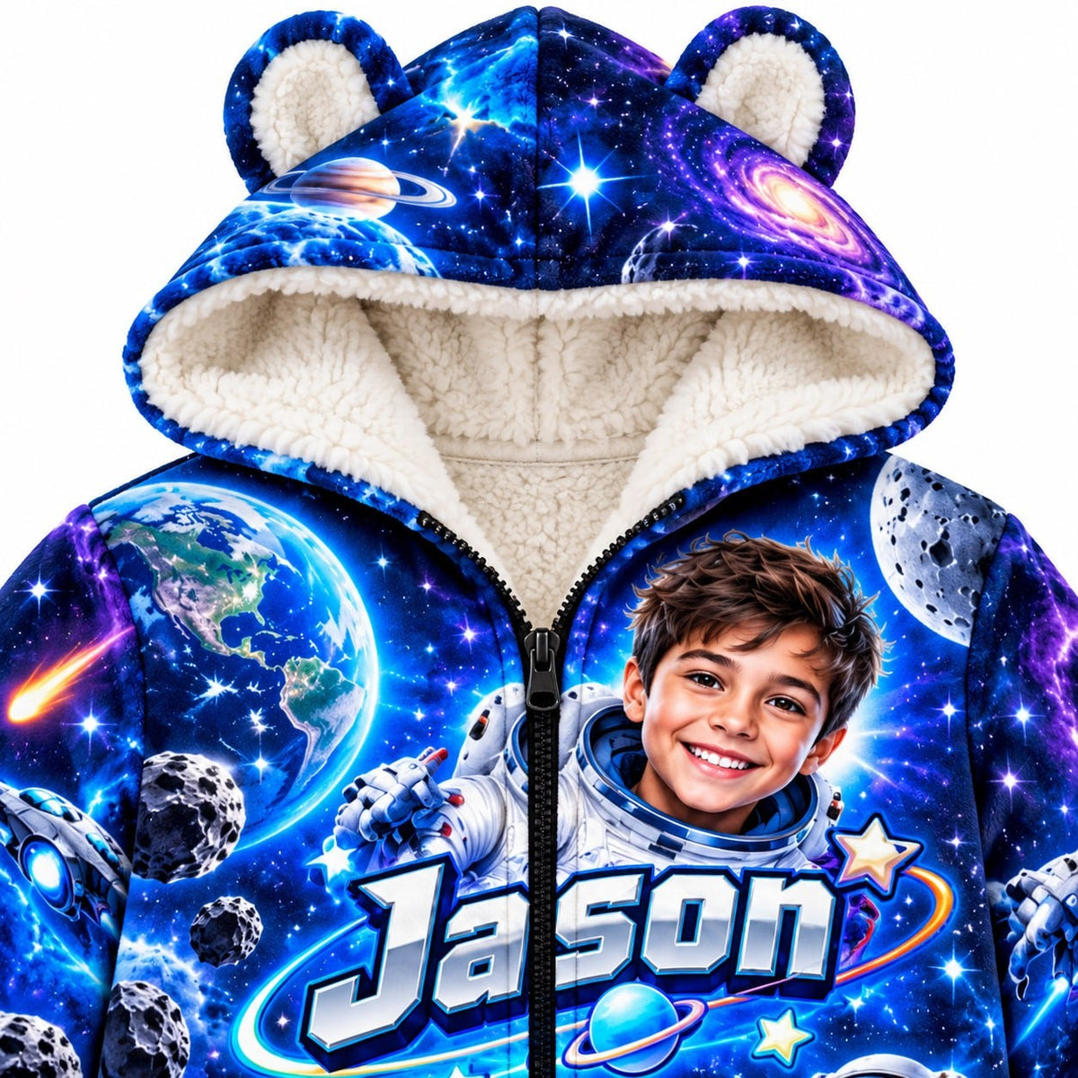 Personalized Galaxy Astronaut Pyjama Suit - image 3 | Jolliboo
