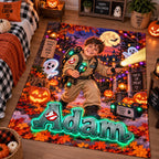 Personalized Ghost Hunter Halloween Blanket - image 3 | Jolliboo