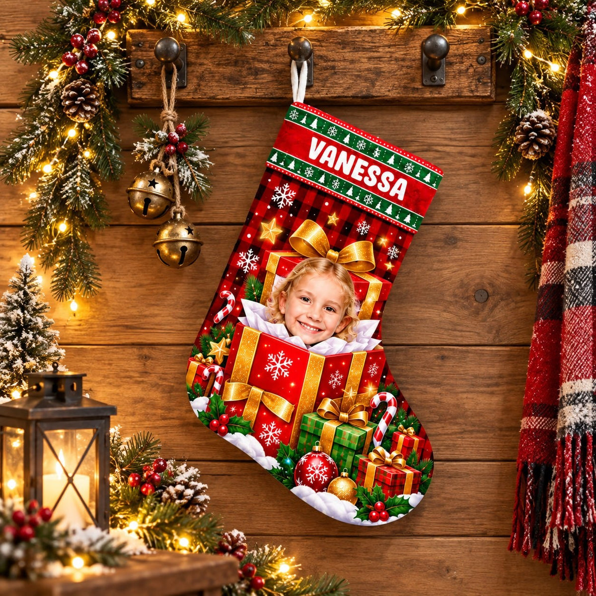 Personalized Gift Box Christmas Stocking - image 2 | Jolliboo