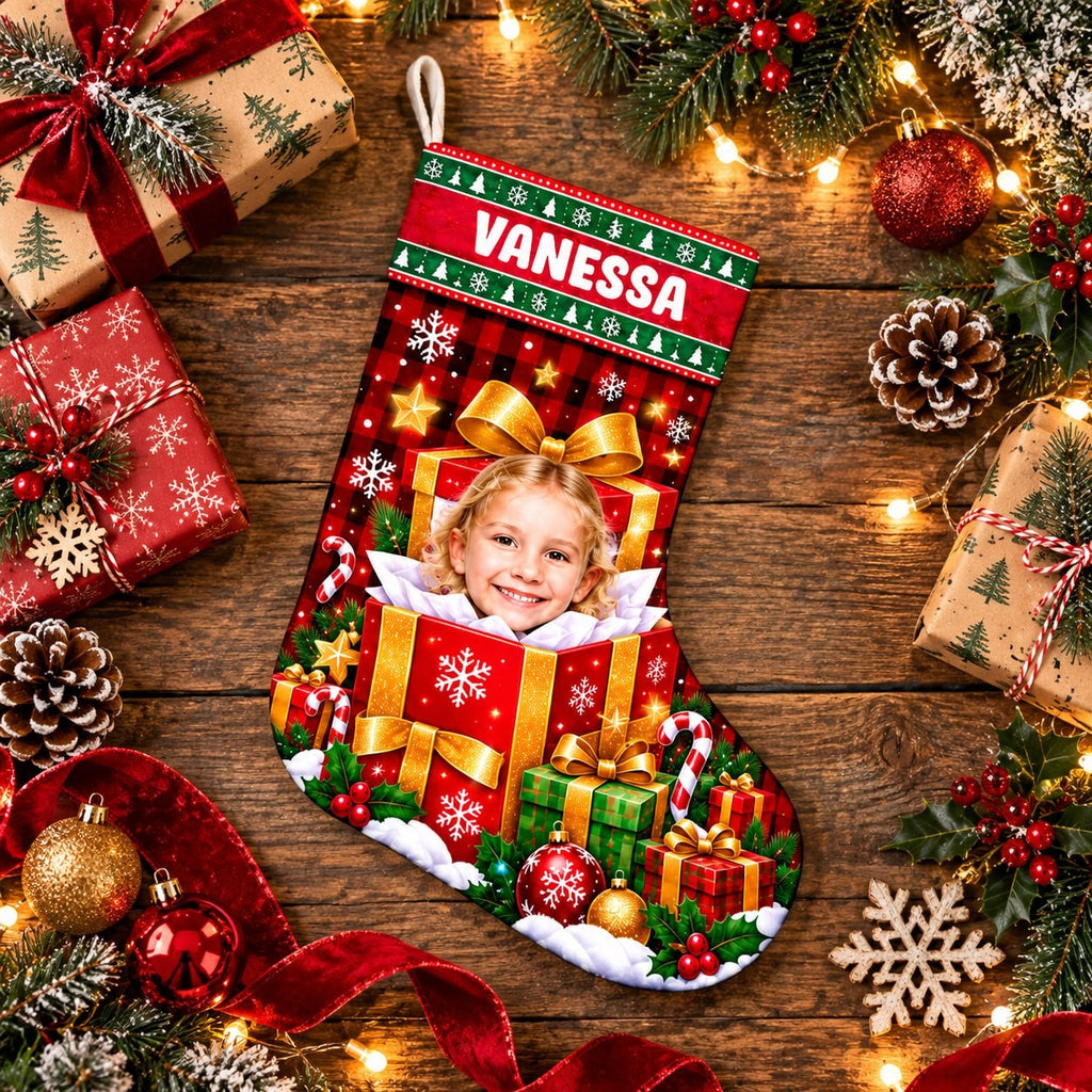 Personalized Gift Box Christmas Stocking - image 3 | Jolliboo