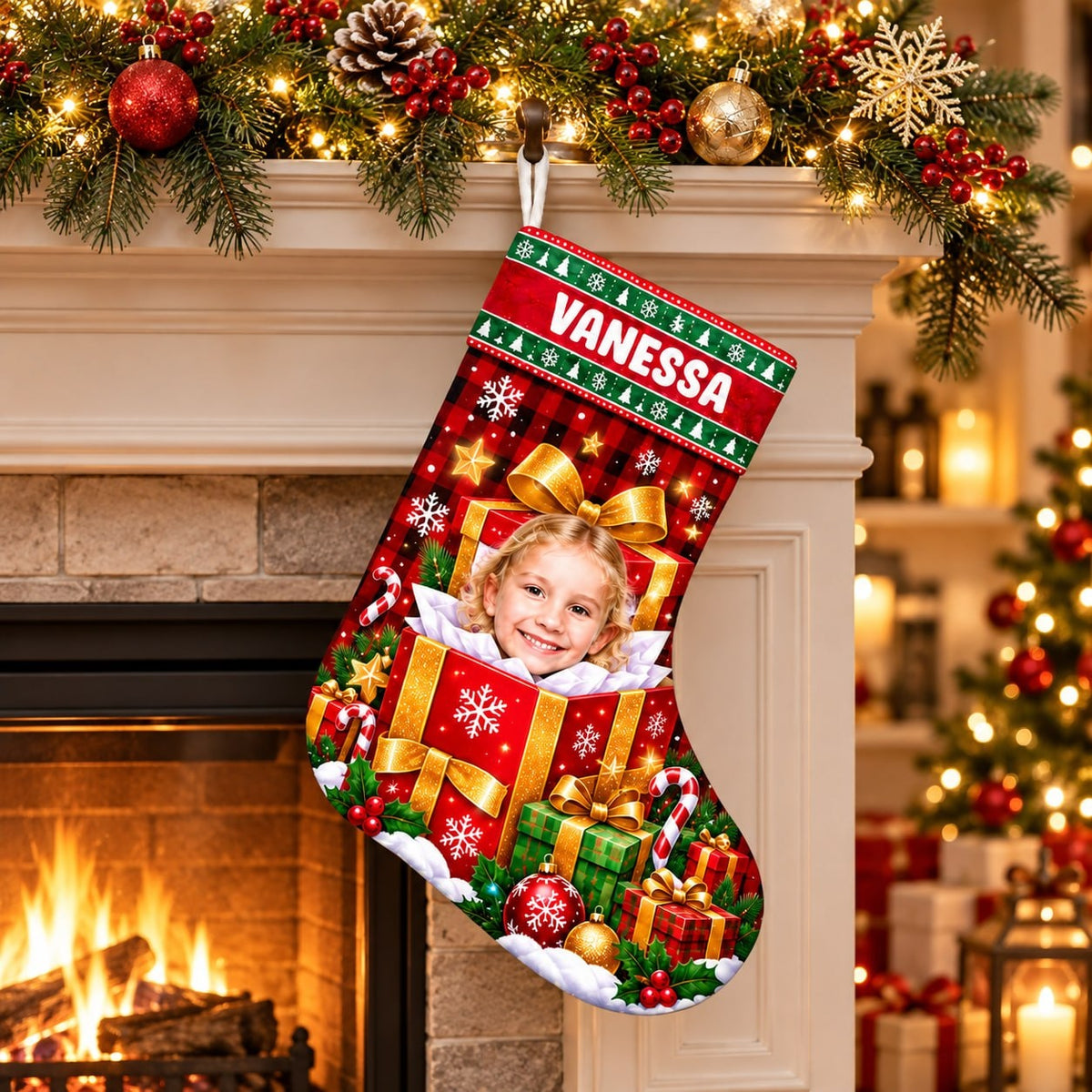 Personalized Gift Box Christmas Stocking - image 5 | Jolliboo