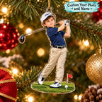 Personalized Golf Boy Christmas Ornament - image 1 | Jolliboo