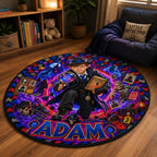 Personalized Halloween Detective Round Rug - image 3 | Jolliboo