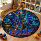 Personalized Halloween Surfer Round Rug - image 4 | Jolliboo